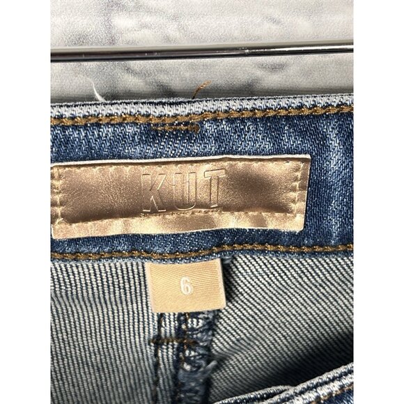 KUT FROM THE KLOTH Women's Catherine High Rise Ankle Straight Leg Size 6 - Picture 2 of 4